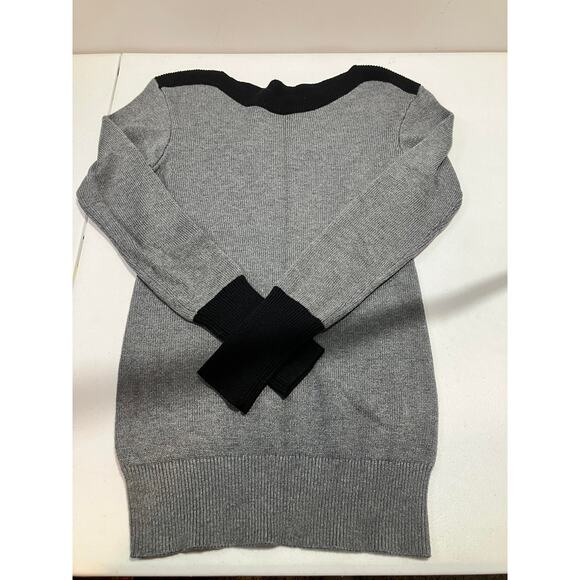 Patty Boutik Colorblock Women's Crewneck Sweater - Size M - Black & Gray - Picture 7 of 8